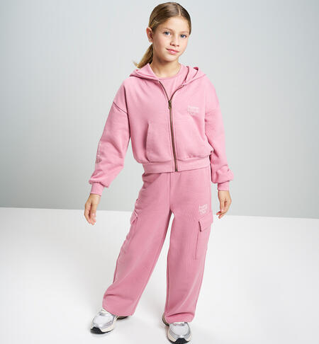 Pantaloni tuta ragazza ROSA ANTICO-2748