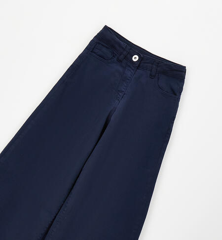 Flared trousers for girls NAVY-3885