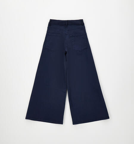 Flared trousers for girls NAVY-3885