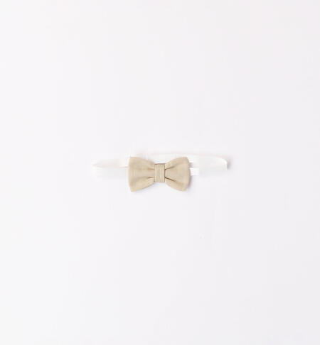 Linen bow tie for baby boy BEIGE-0152