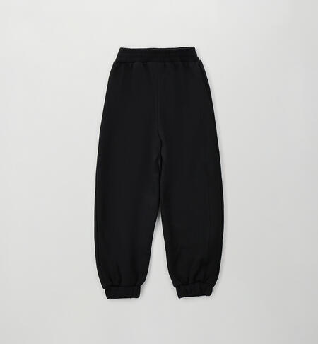 Patalone sportivo ragazza NERO-0658