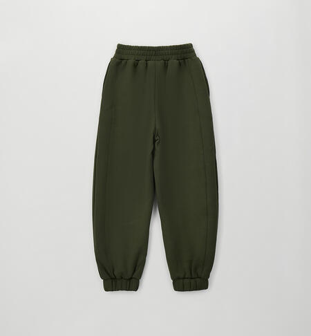 Patalone sportivo ragazza VERDE MILITARE-5557