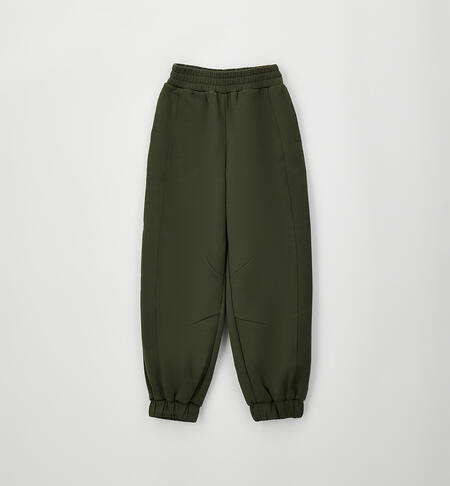 Patalone sportivo ragazza VERDE MILITARE-5557
