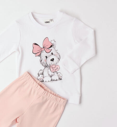 iDO puppy print pyjamas for girls aged 12 months to 12 years PANNA-0112