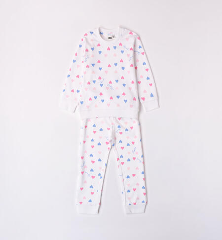 Pigiama bambina con cuori da 12 mesi a 12 anni iDO PANNA-MULTICOLOR-6WG2