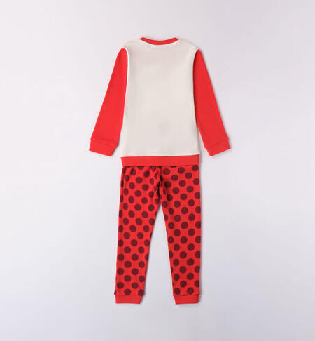 iDO Miraculous pyjamas for girls from 3 to 12 years ROSSO-BORDEAUX-6WM3