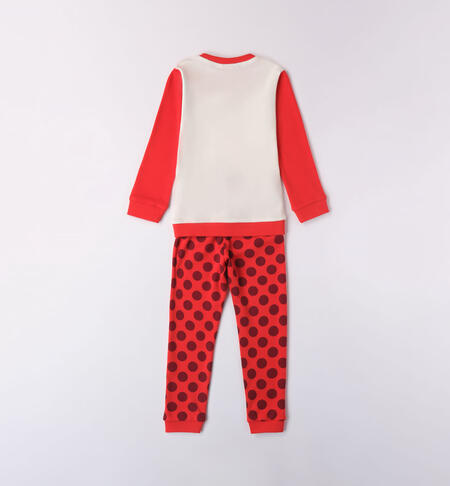 Pigiama bambina Miraculous da 3 a 12 anni iDO ROSSO-BORDEAUX-6WM3