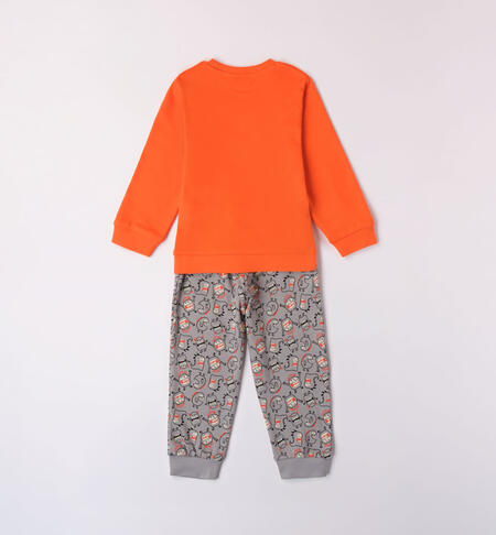 Pigiama bambino 100% cotone da 12 mesi a 12 anni iDO ARANCIO-1855