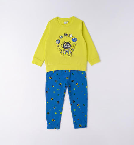 iDO pyjamas for boys in a variety of patterns from 12 months to 12 years VERDE ACIDO-5234