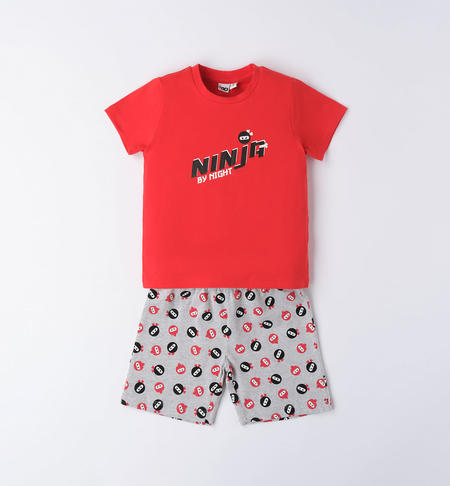 Boy's summer pyjamas RED