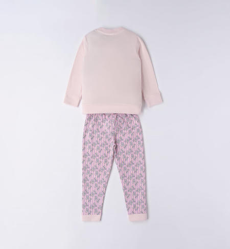 iDO long pyjamas for girls from 12 months to 12 years BIANCO-ROSA-6VG5
