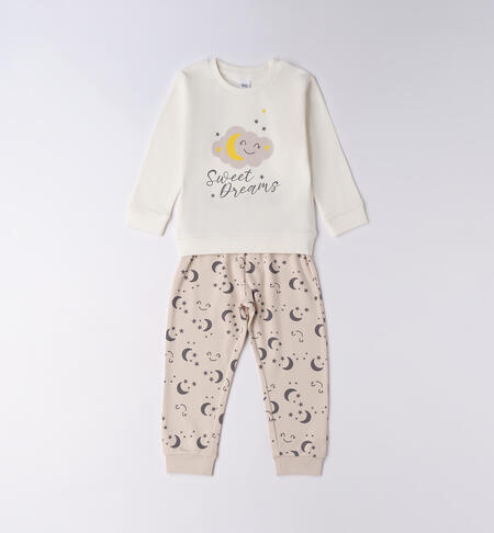 Pigiama per bambina  PANNA