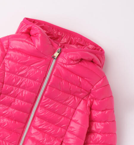 iDO 100-gram down jacket for girls from 9 months to 8 years FUXIA-2355