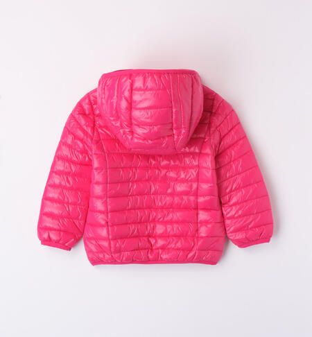 iDO 100-gram down jacket for girls from 9 months to 8 years FUXIA-2355