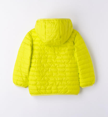 Piumino 100 grammi bambino con scritta all over da 9 mesi a 8 anni iDO VERDE ACIDO-5234