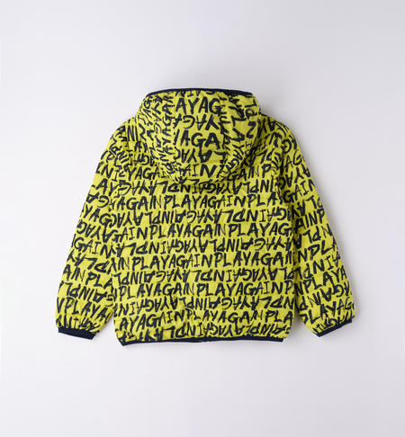 iDO 100 gram padded jacket for boys from 8 to 16 years VERDE-BLU-6V09