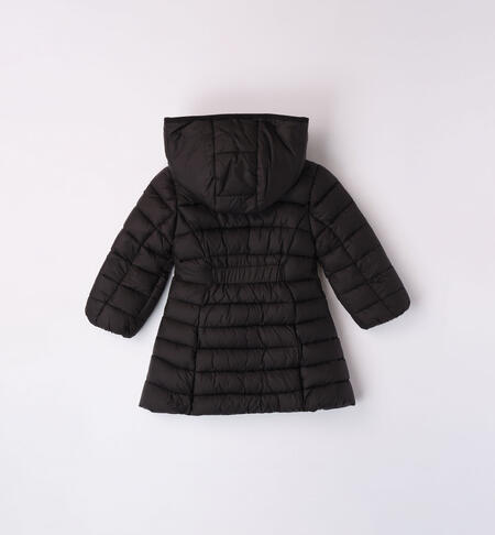 iDO fitted down jacket for girls from 9 months to 8 years NERO-0658