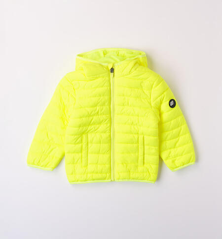 iDO 100 gram padded jacket for boys aged 9 months to 8 years GIALLO FLUO-1499
