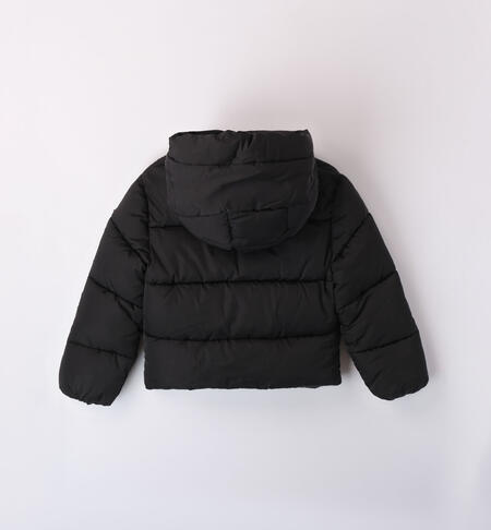 iDO oversize padded jacket for girls aged 8 to 16 years NERO-0658