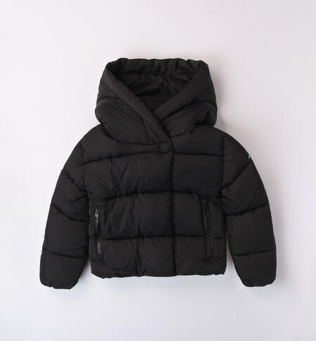 iDO oversize padded jacket for girls aged 8 to 16 years NERO-0658