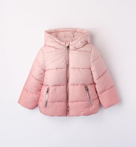 iDO padded dégradé jacket for girls aged 9 months to 8 years ROSA-ROSA-6WL5