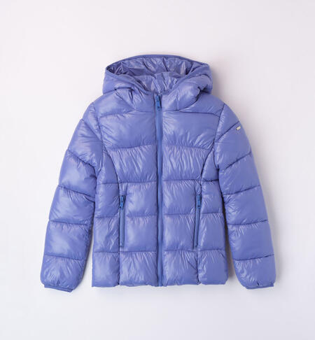 iDO 200-gram down jacket for girls from 8 to 16 years  BLUE-3527