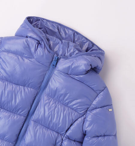 iDO 200-gram down jacket for girls from 8 to 16 years  BLUE-3527