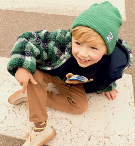 Piumino reversibile bambino VERDE