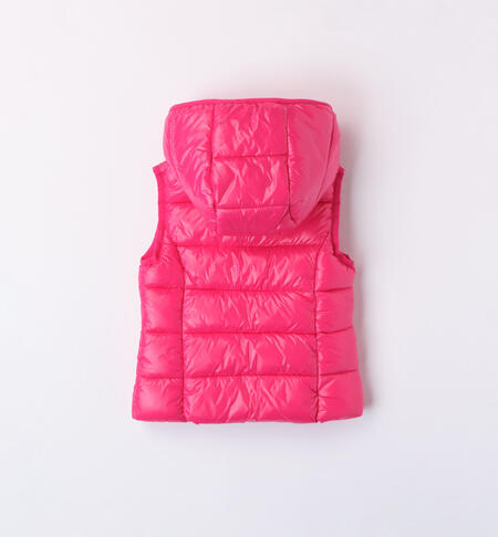 iDO fuchsia down gilet for girls from 9 months to 8 years FUXIA-2355
