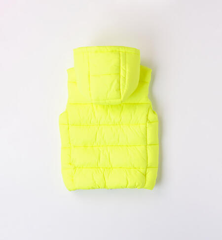 iDO sleeveless padded jacket for boys aged 9 months to 8 years GIALLO FLUO-1499