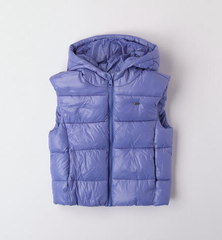 iDO down gilet for girls from 8 to 16 years BLUE-3527