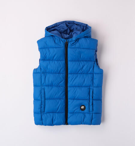 iDO down gilet for boys from 8 to 16 years ROYAL-3744