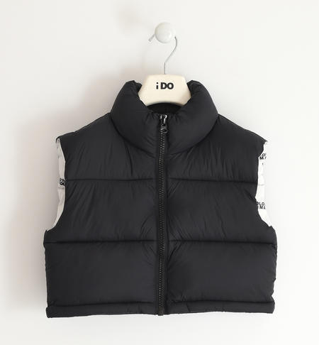Girl¿s sleeveless down jacket from 8 to 16 years old iDO NERO-0658