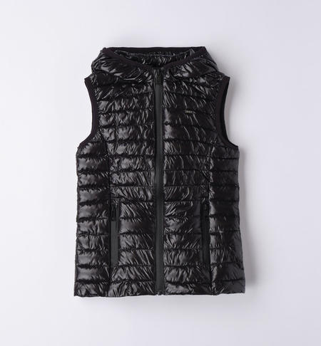 iDO sleeveless padded  jacket for girls from 8 to 16 years NERO-0658
