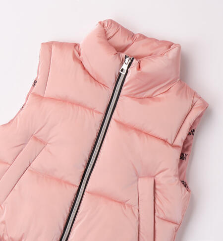 iDO down gilet for girls from 8 to 16 years ROSA-2524