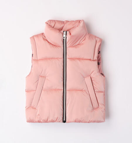 iDO down gilet for girls from 8 to 16 years ROSA-2524