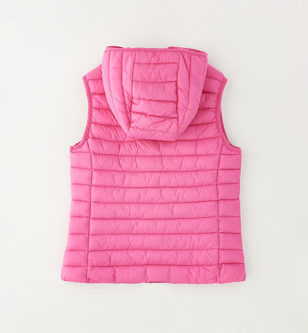 Piumino smanicato ragazza ROSA-2417