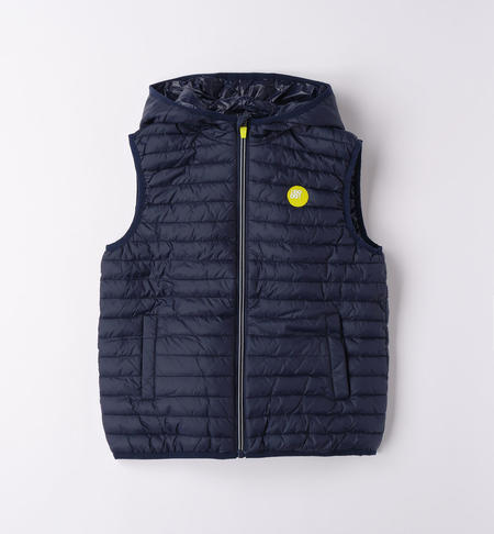 iDO sleeveless padded  jacket for boys from 8 to 16 years NAVY-3854