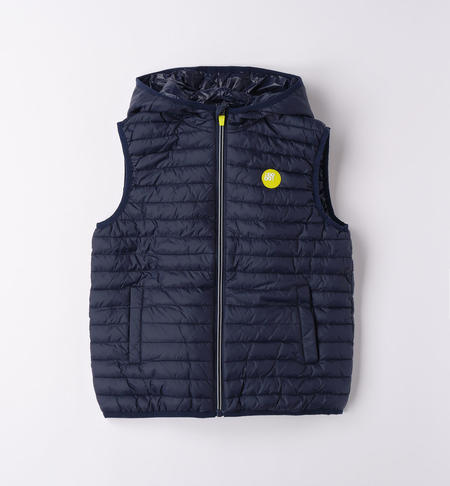 Boy's sleeveless padded  jacket BLUE