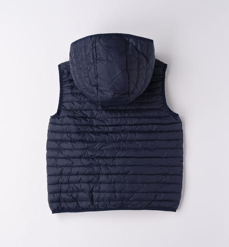 Piumino smanicato ragazzo da 8 a 16 anni iDO NAVY-3854
