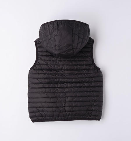 iDO sleeveless padded  jacket for boys from 8 to 16 years NERO-0658