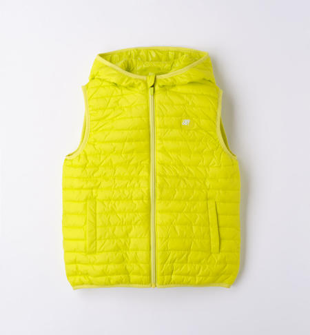iDO sleeveless padded  jacket for boys from 8 to 16 years VERDE ACIDO-5234