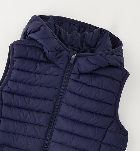 Piumino smanicato ragazzo NAVY-3854
