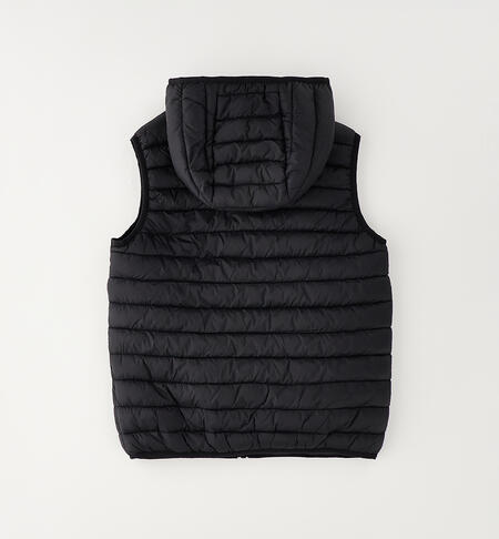 Piumino smanicato ragazzo NERO-0658