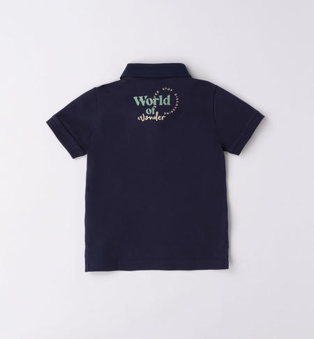 iDO cactus polo shirt for boys from 9 months to 8 years NAVY-3854