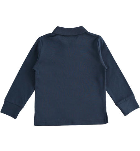 Cotton polo shirt for boys from 9 months to 8 years iDO NAVY-3885