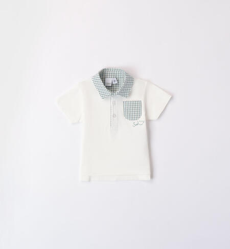 Checked baby boy polo shirt PANNA-0112