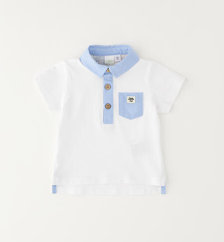 Baby polo shirt WHITE