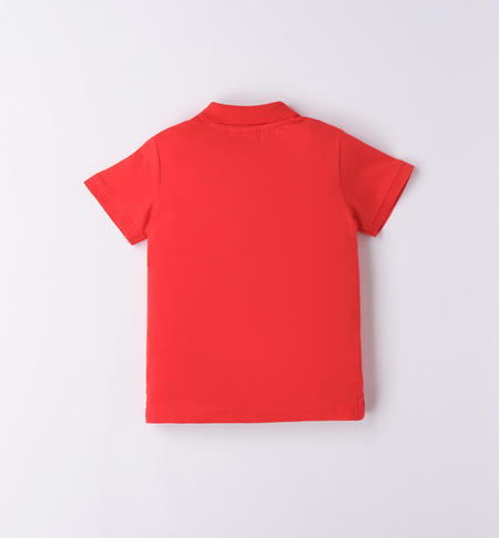 iDO short-sleeved polo shirt for boys from 9 months to 8 years ROSSO-2235