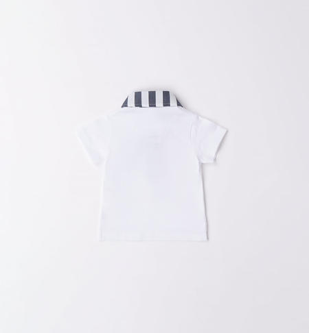 Baby boy puppy polo shirt BIANCO-0113